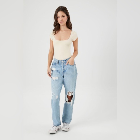 FOREVER‎ 21 FITTED TEE BODYSUIT - Picture 5 of 8